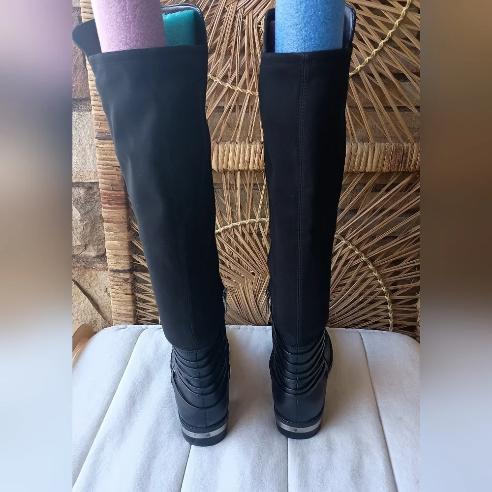 Vince Camuto Elegant Black Over the Knee Boots_7